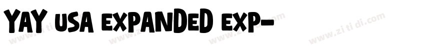 YAY USA Expanded Exp字体转换